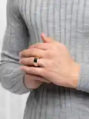 Черный перстень мужской