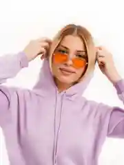 Лавандовый худи женское, базовое