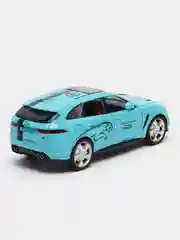 Голубой металлическая инерционная машинка JAGUAR F-PACE TROPHY, зеленый, масштаб 1:24, 20 см