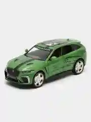 Зеленый металлическая инерционная машинка JAGUAR F-PACE TROPHY, зеленый, масштаб 1:24, 20 см