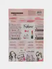 Розовый наклейки на новый год /Наклейки на подарки /Наклейки для ежедневника, 14*21 см /Новогодние