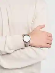Серебряный часы мужские наручные, кварцевые, часы с браслетом