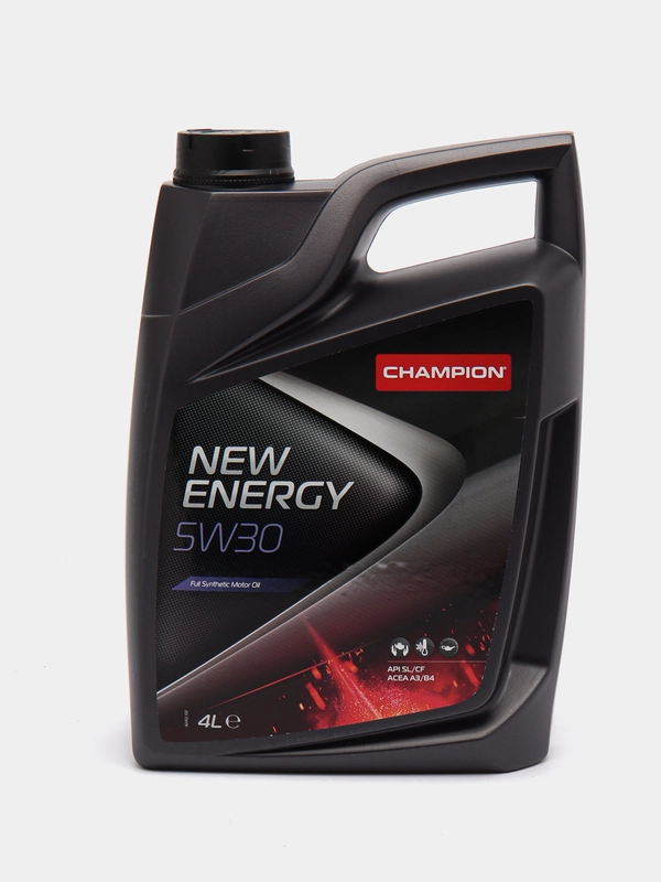 Автомобильное синтетическое моторное масло Champion New Energy, 5w30, SL/CF, 4 литра