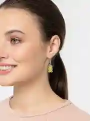 Желтый серьги "Мармеладные мишки"