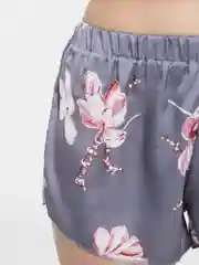 Серый металлик пижама женская с шортами, 2 цвета