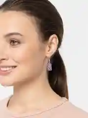 Фиолетовый серьги "Мармеладные мишки"