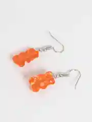Красный серьги "Мармеладные мишки"