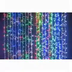 Гирлянда занавес 3 х 3 м , мультиколор, 8 режимов свечения, 320 LED 3/3
