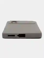 Серый чехол для Xiaomi Poco X4 Pro 5G силиконовый, матовый