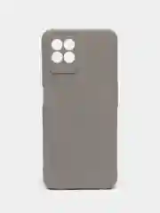 Серый чехол на Realme 8i силиконовый, матовый
