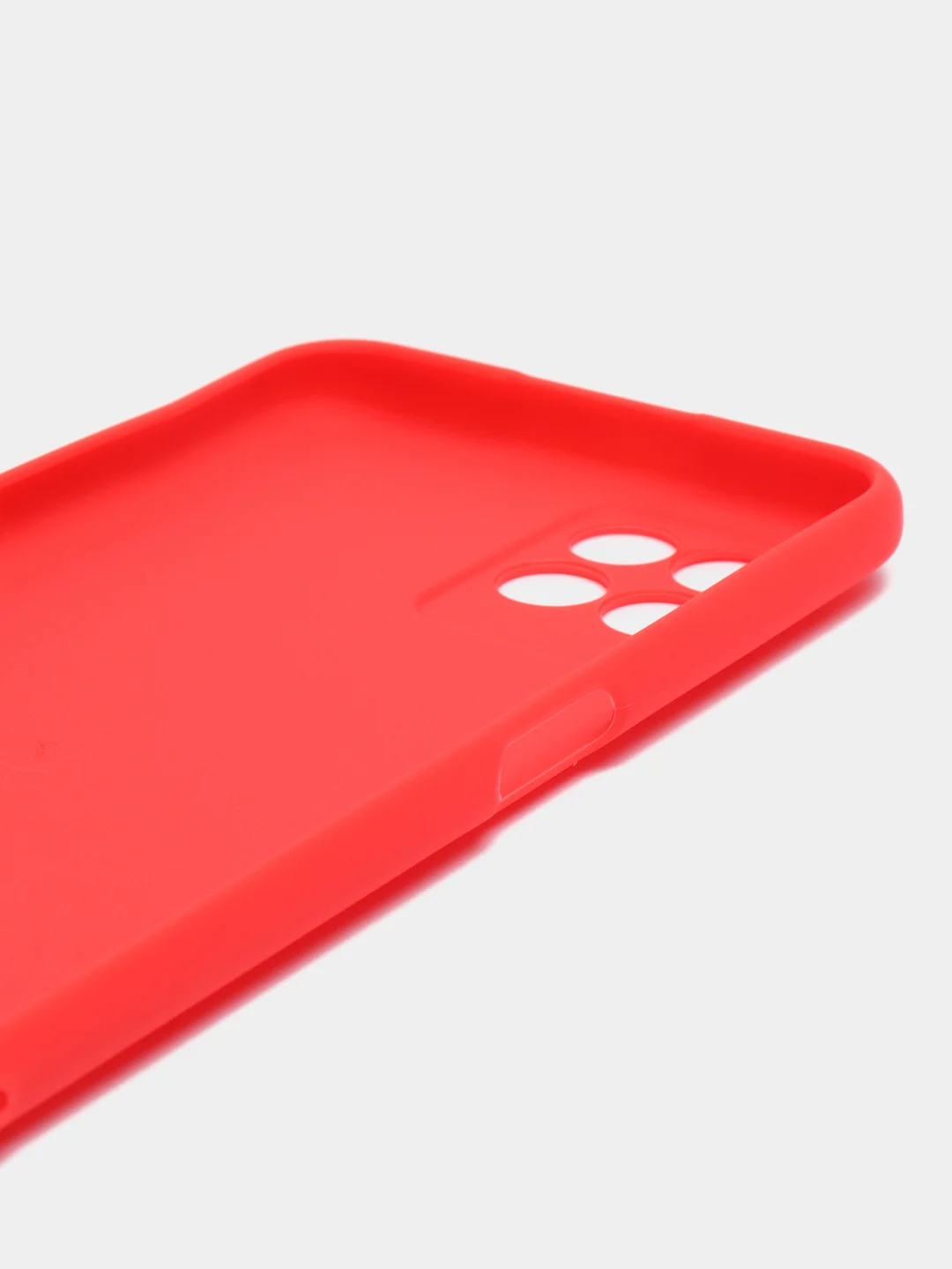 Красный чехол на Realme 8i силиконовый, матовый