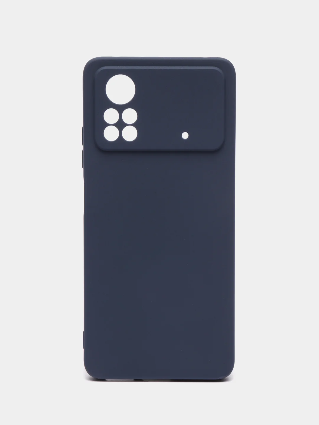 Синий чехол для Xiaomi Poco X4 Pro 5G силиконовый, матовый