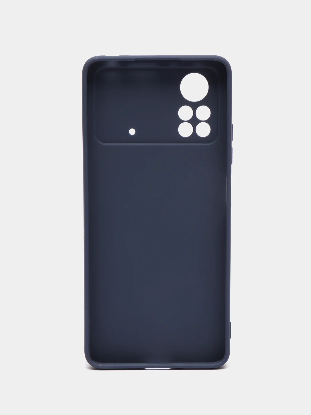 Синий чехол для Xiaomi Poco X4 Pro 5G силиконовый, матовый