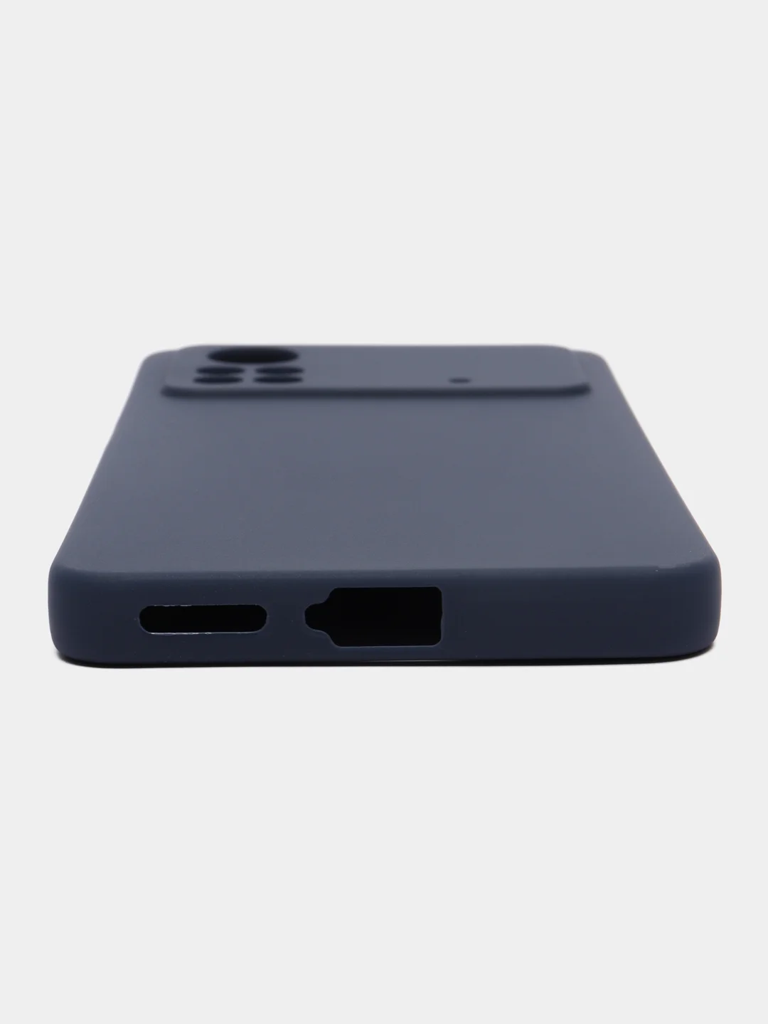 Синий чехол для Xiaomi Poco X4 Pro 5G силиконовый, матовый