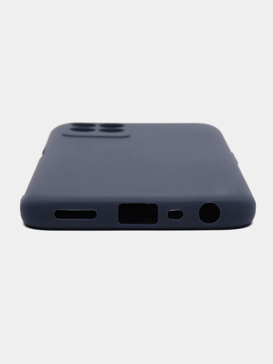 Синий чехол на Realme 8i силиконовый, матовый