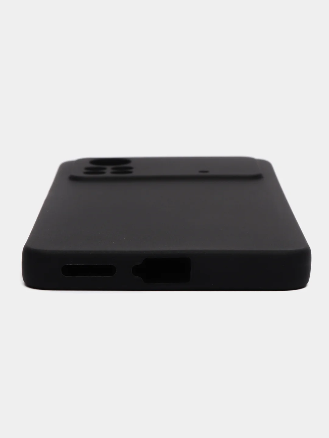 Чехол для Xiaomi Poco X4 Pro 5G, силиконовый, черный, матовый, с защитой камеры