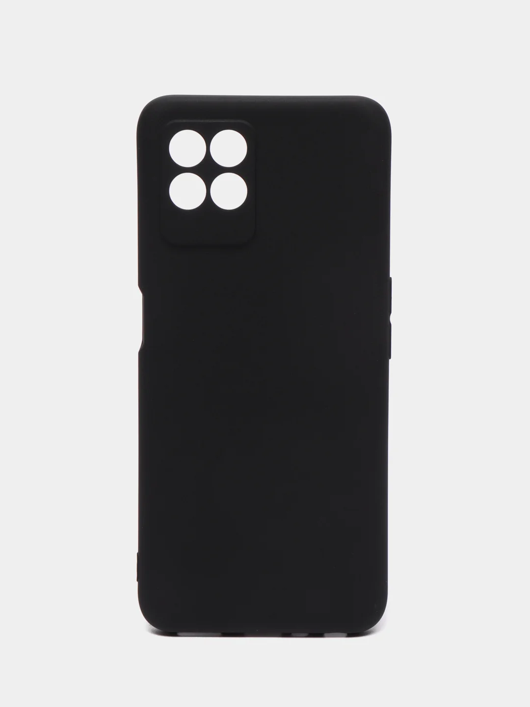 Черный чехол на Realme 8i силиконовый, матовый