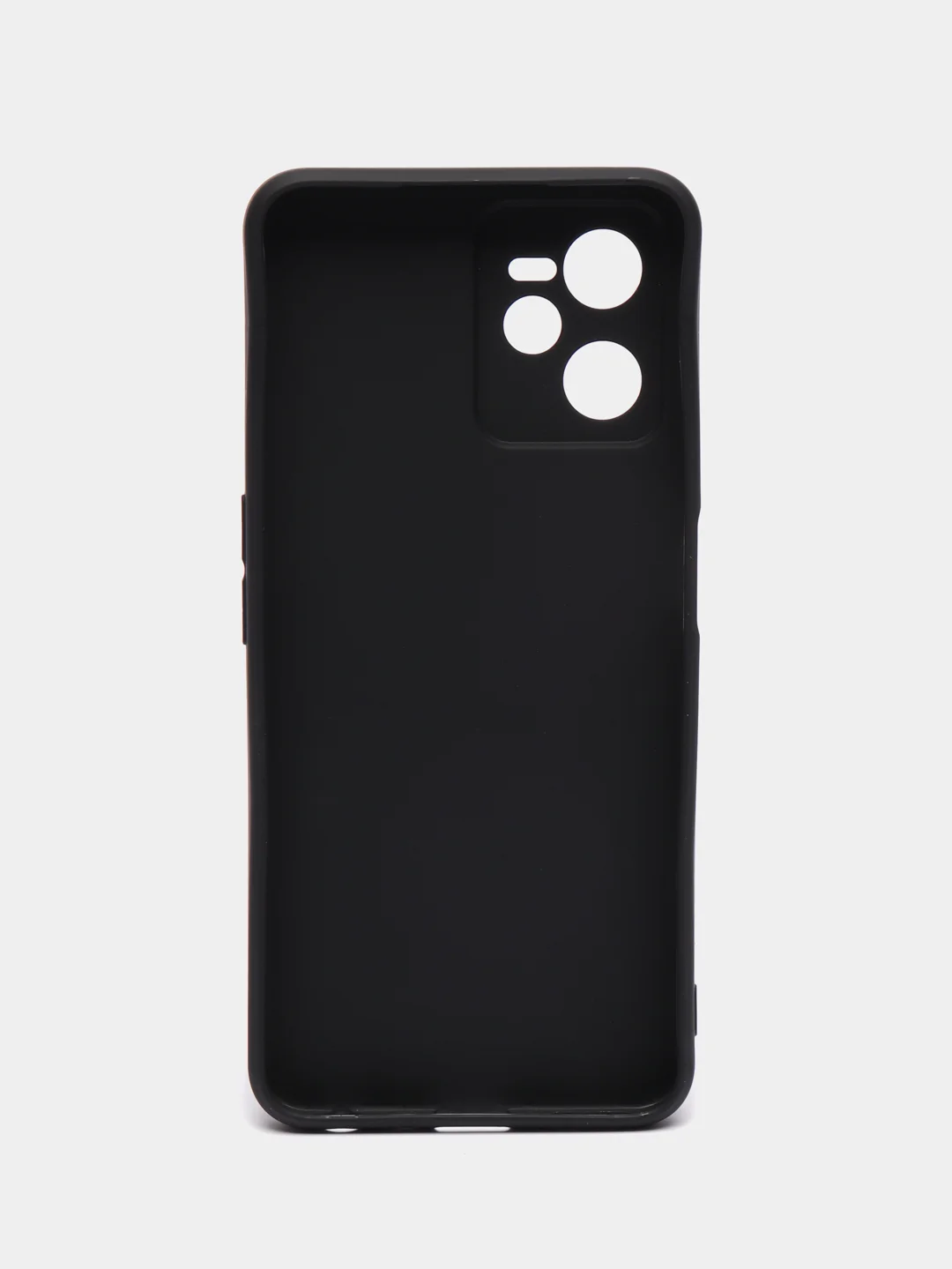 Черный чехол силиконовый на Realme C35, матовый