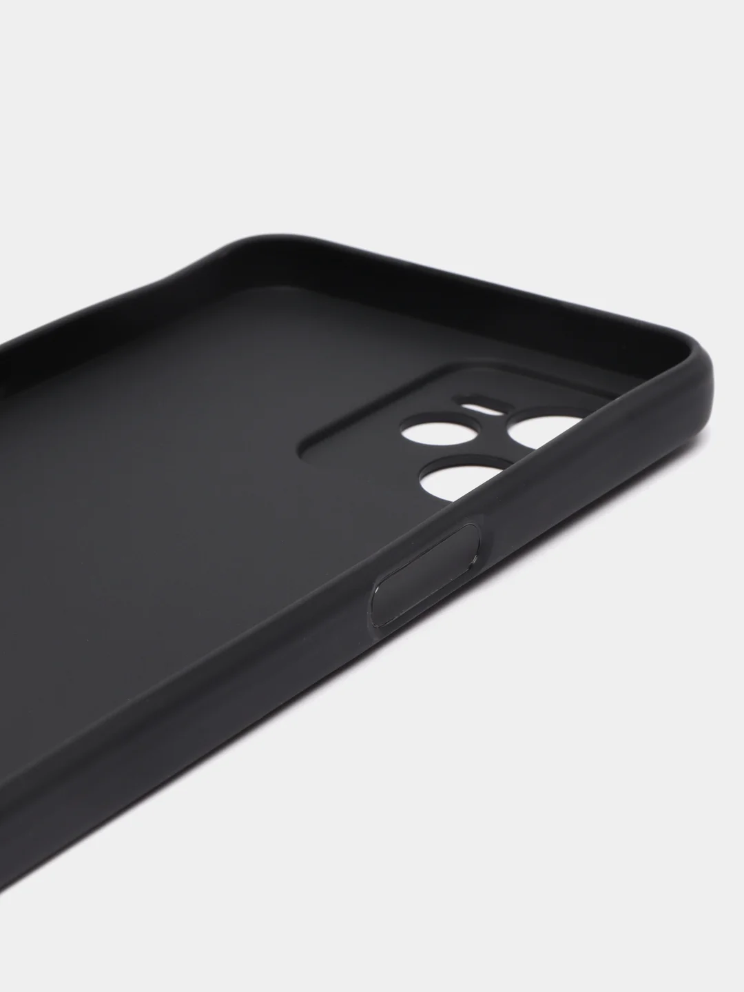 Черный чехол силиконовый на Realme C35, матовый