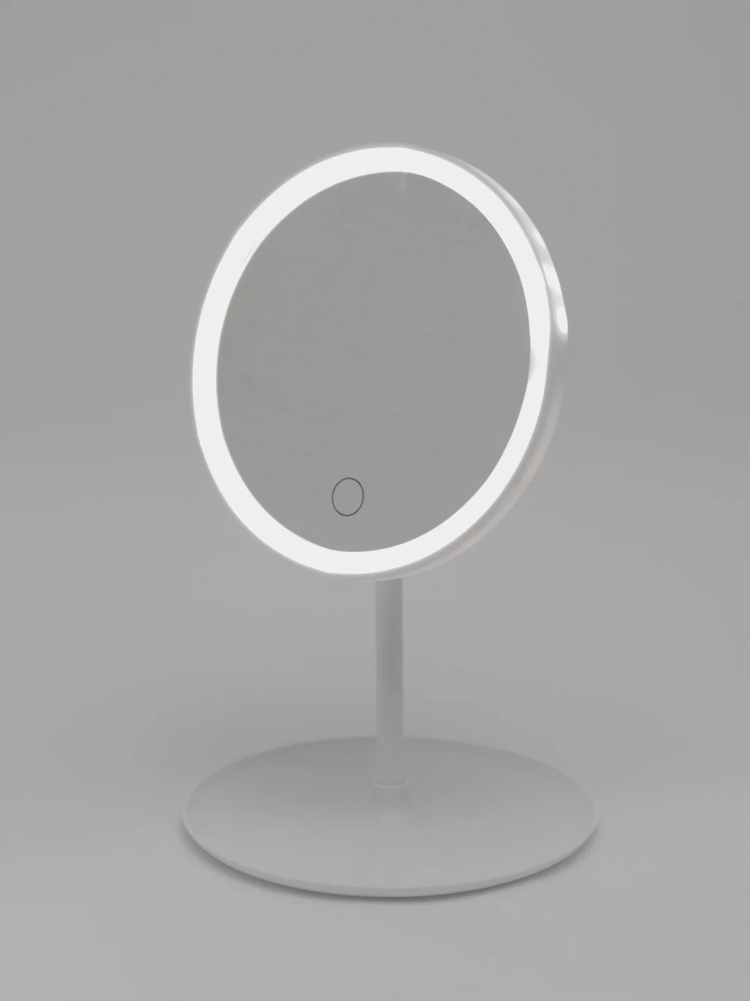 Белый зеркало для макияжа с подсветкой LED