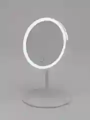 Белый зеркало для макияжа с подсветкой LED