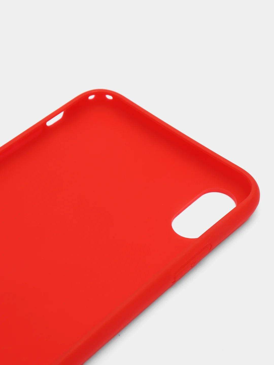 Красный чехол для Apple iPhone XS Max силиконовый, 14 цветов