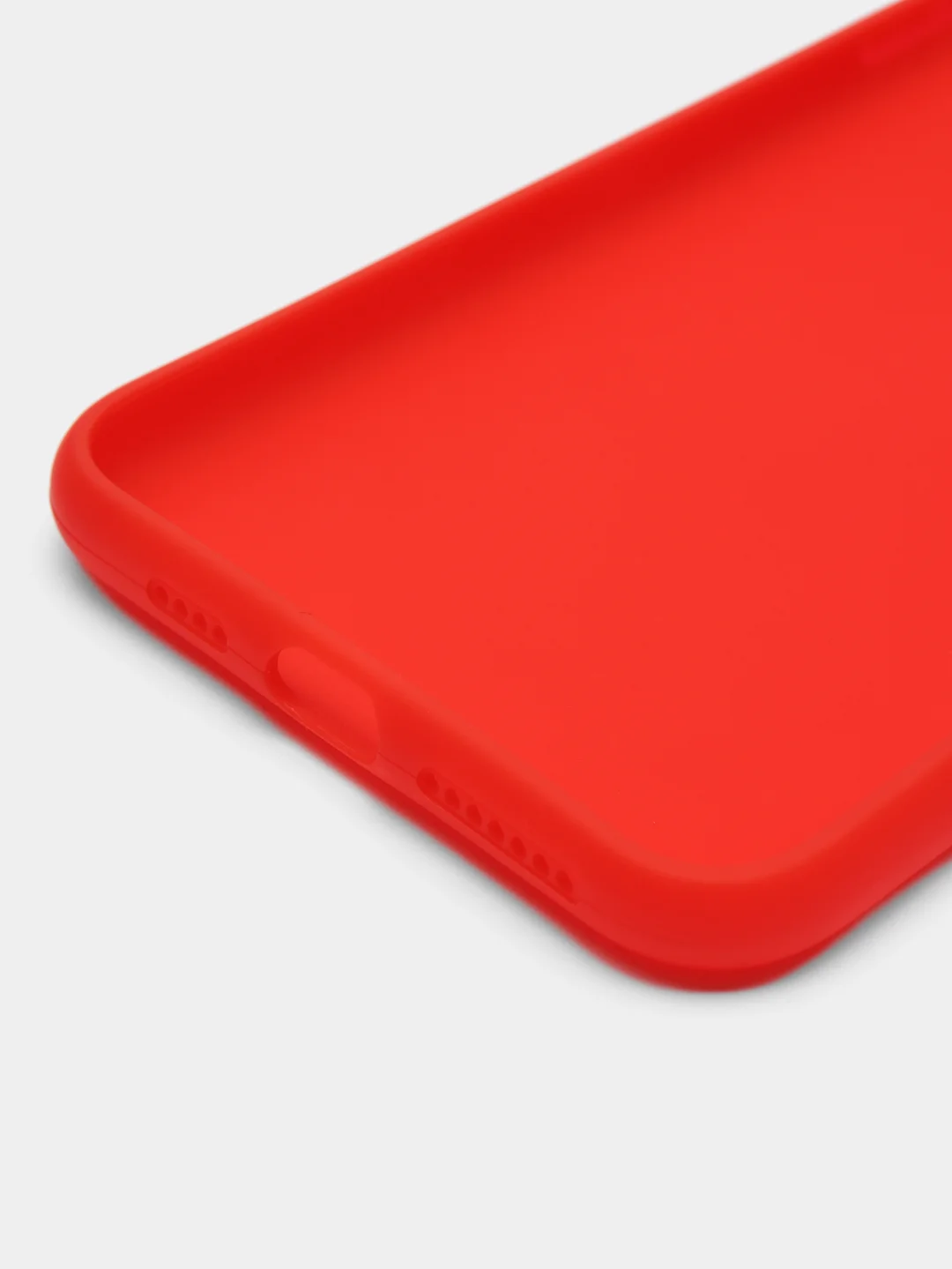Красный чехол для Apple iPhone XS Max силиконовый, 14 цветов