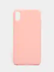 Розовый чехол для Apple iPhone XS Max силиконовый, 14 цветов