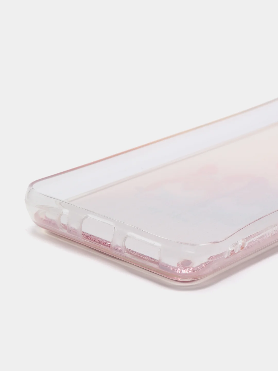 Бежевый чехол Xiaomi Redmi 9A, Сяоми Редми 9А силиконовый переливающийся жидкий с блестками