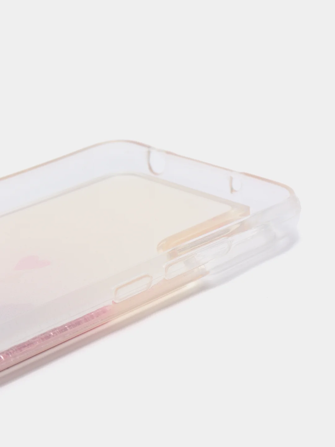 Бежевый чехол Xiaomi Redmi 9A, Сяоми Редми 9А силиконовый переливающийся жидкий с блестками
