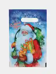Индиго пакет новогодний,5 шт ,20*30