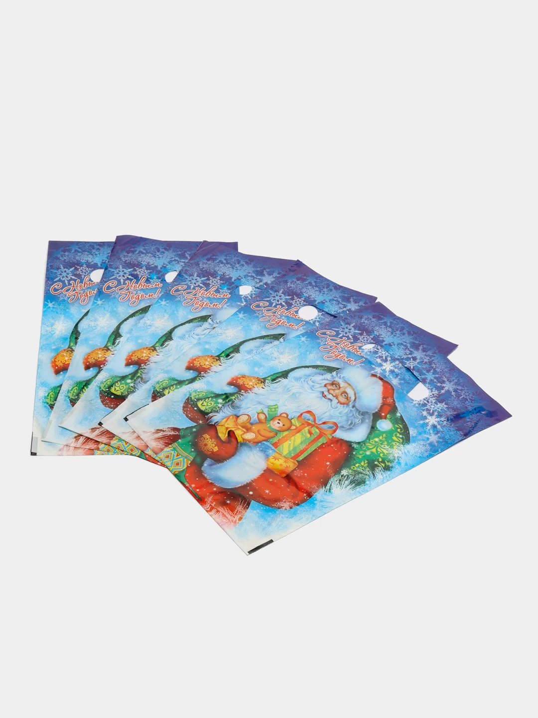 Индиго пакет новогодний,5 шт ,20*30
