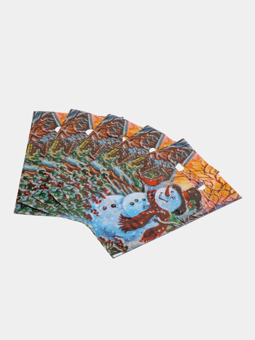 Золотой пакет новогодний,5 шт ,20*30