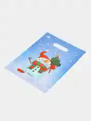 Желтый пакет новогодний,5 шт ,20*30