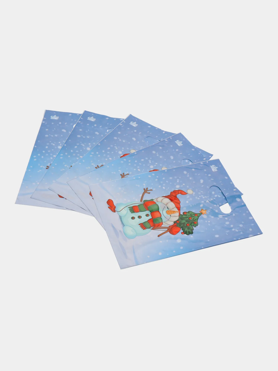 Желтый пакет новогодний,5 шт ,20*30