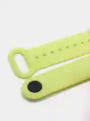 Салатовый силиконовый ремешок для Xiaomi Mi Band 5 / 6 /  7