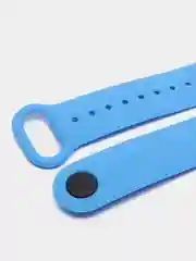 Голубой силиконовый ремешок для Xiaomi Mi Band 5 / 6 /  7