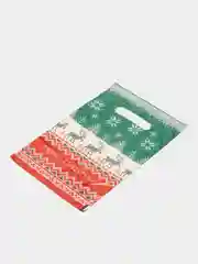 Бирюзовый пакет новогодний,5 шт ,20*30