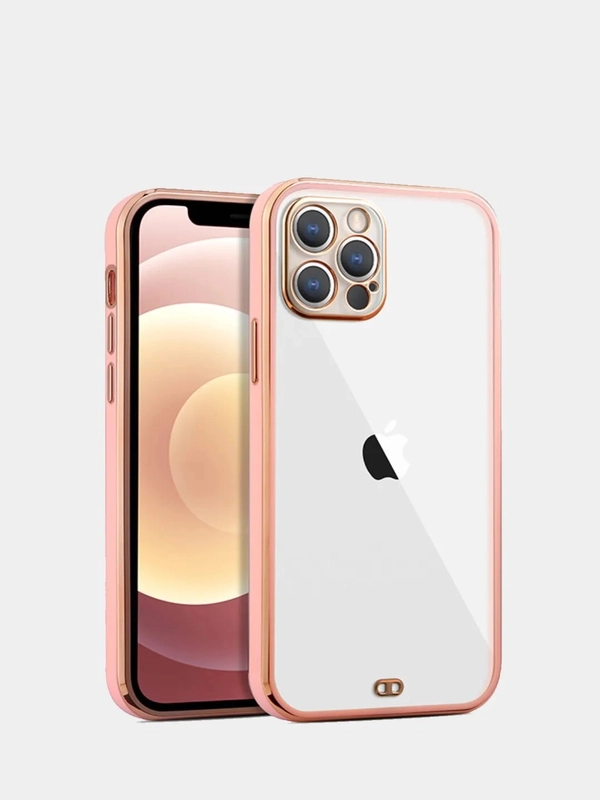 Чехол для iPhone 12 Mini, 12 Pro Max, 13 Mini, 13 Pro Max с гальваническим покрытием