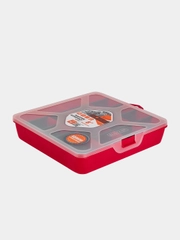 Органайзер Blocker Master-comfort  8", со съёмными разделителями, красный, 200 х 200 х 45