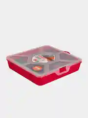 Органайзер Blocker Master-comfort  8", со съёмными разделителями, красный, 200 х 200 х 45