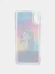 Коралловый чехол Xiaomi Redmi 9A, Сяоми Редми 9А силиконовый переливающийся жидкий с блестками