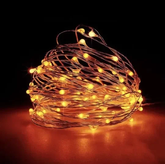 Светодиодная новогодняя LED-гирлянда, проволока для украшения интерьера