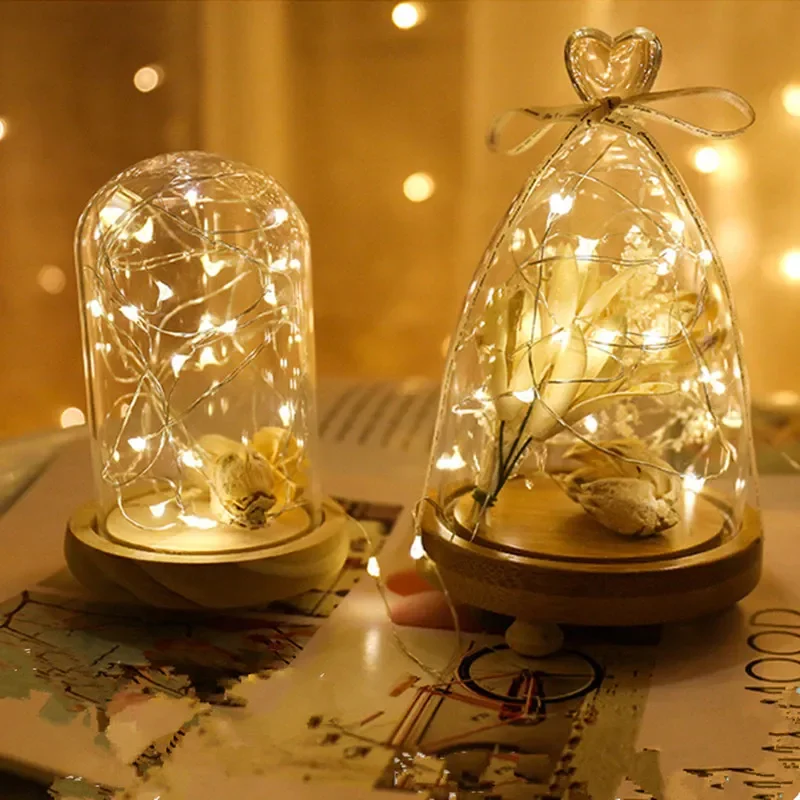 Светодиодная новогодняя LED-гирлянда, проволока для украшения интерьера