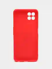 Красный чехол на Realme 8i силиконовый, матовый