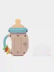 Розовый детская музыкальная игрушка "Бутылка", интерактивная, развивающая, со звуком и светом