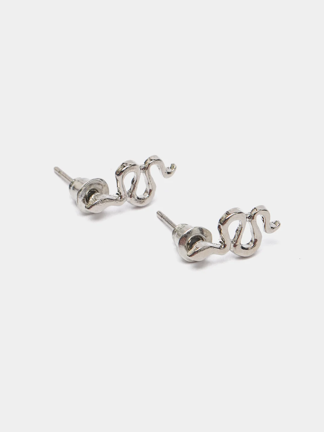 Серебряный серьги Змеи