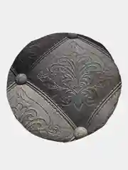 Угольный чехол на табурет, с поролоном, круг, d-33 см
