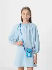 Голубой силиконовая сумка-кошелек для девочек