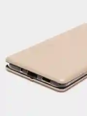 Золотой чехол-книжка для Samsung S11, Самсунг С11 золотой и черный цвет с карманом для карт